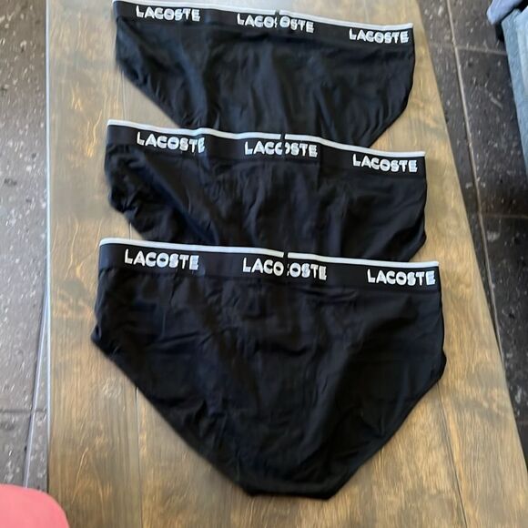 LACOSTE Men's 3pk. Regular-Fit Stretch Logo Band Briefs - Picture 6 of 14